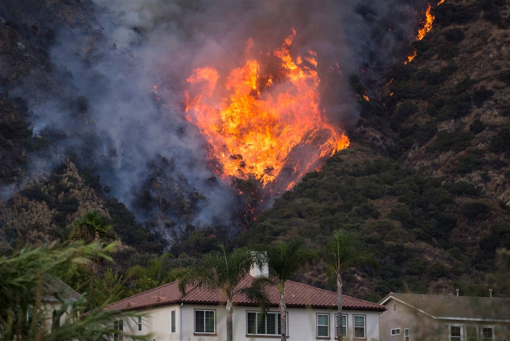 Un'immagine indelebile dell'incendio in California del 2020...