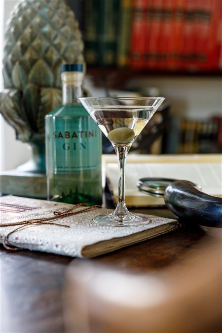 Un Martini realizzato con Sabatini Gin...