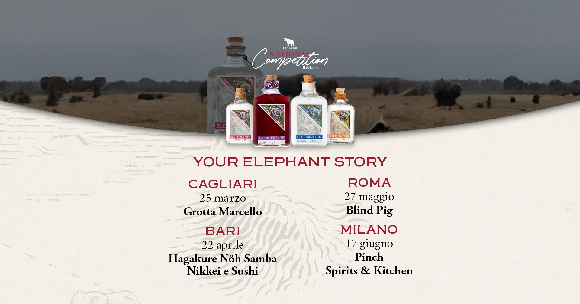 Torna l'Elephant Gin National Competition