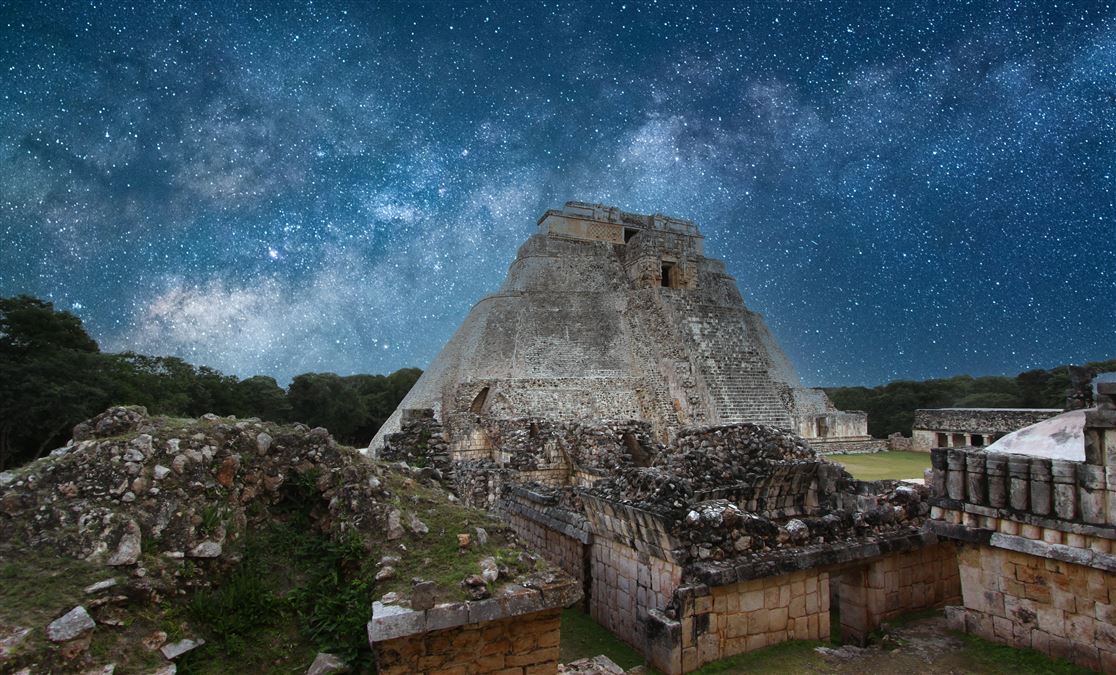 ... per sentire i Maya bisogna visitare le rovine di Uxmal.