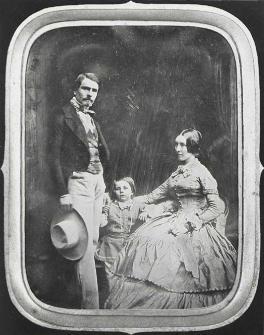 D. F. MILLET. Couple and Child, 1854-59. Daguerreotype. Bibliotheque Nationale, Paris.