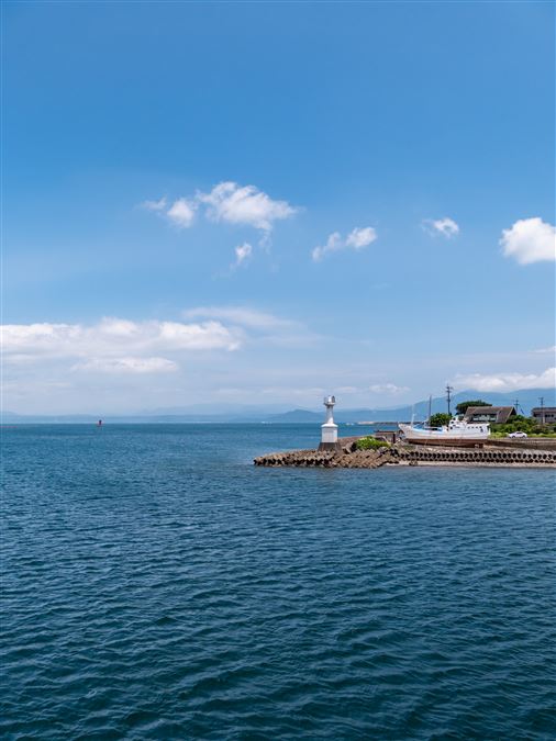 Come appare oggi il porto di Yamagawa sull'isola di Kyushu.