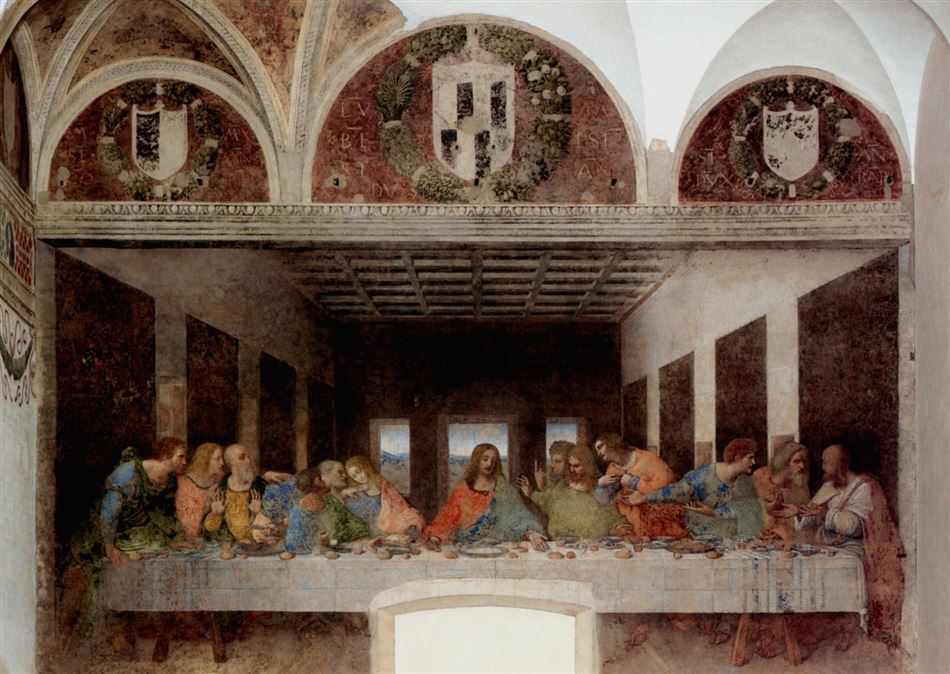 L'Ultima Cena, detta anche il Cenacolo, di  Leonardo Da Vinci
