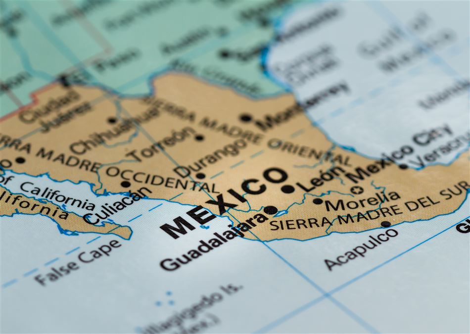 Cartina del Messico