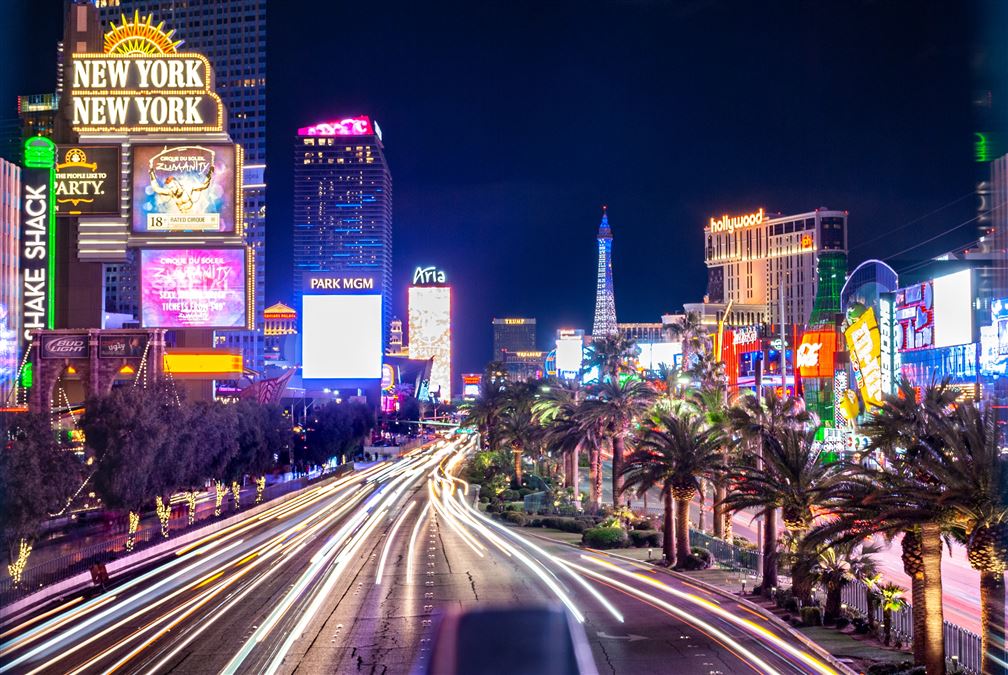 I neon psichedelici, simbolo di Las Vegas.