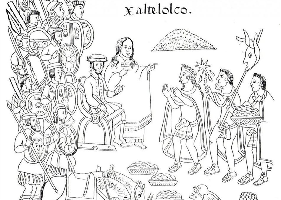 Malinche in un'illustrazione