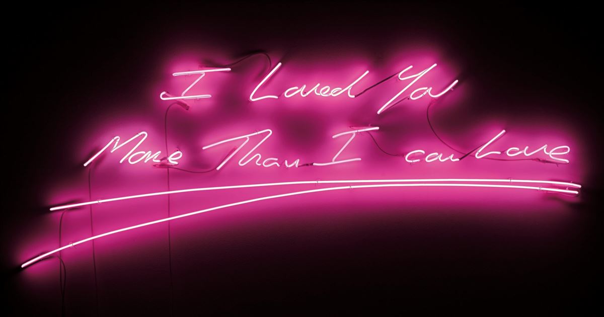 Un'altra delle forme artistiche preferite da Tracey Emin: i neon.