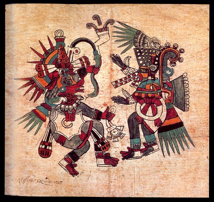 Il Dio Quetzalcoatl e la sorella Quetzalpetlatl, nel momento della tragica unione.