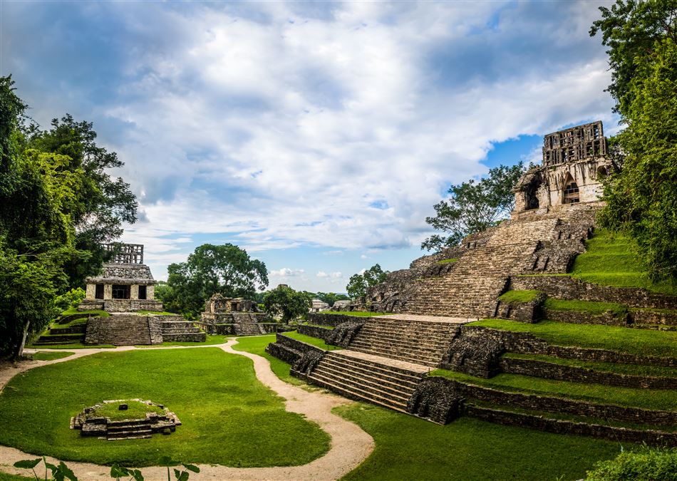 Resti del tempio Maya di Palenque - Chiapas, Messico