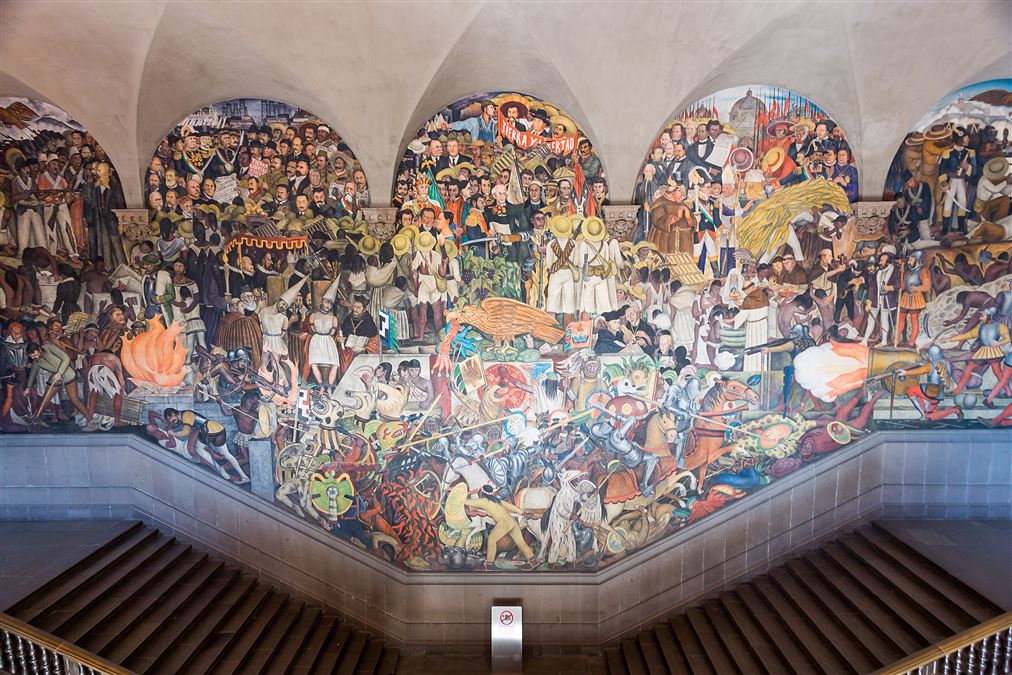 The History of Mexico, uno dei murales di Diego Rivera (National Palace, Mexico City).